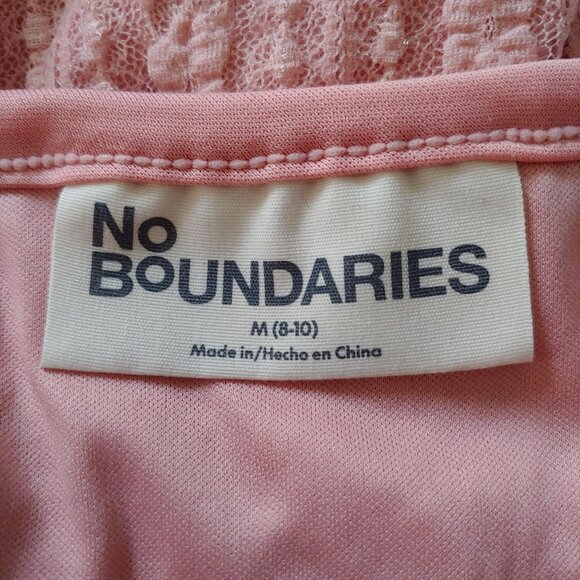 Y2k Womens Empire Cottage Fairy Asymmetrical Mid Dress Pink M - Picture 11 of 16